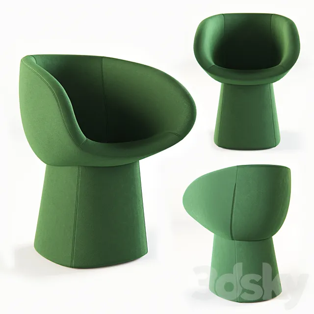 Moroso Armada small armchair 3ds Max