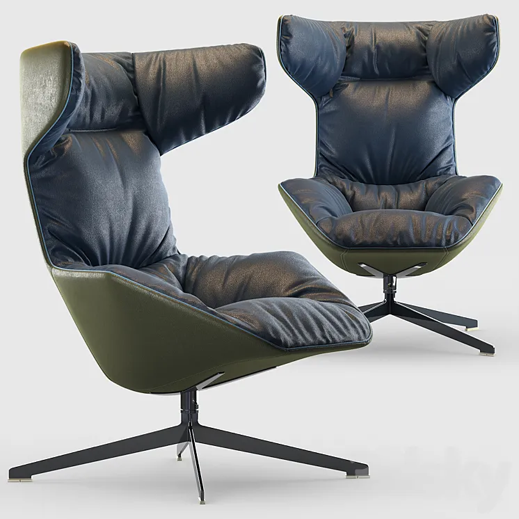 Moroso Armchair Leather 3DS Max
