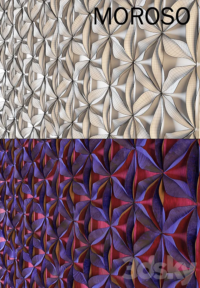 Moroso fabric decor 3DS Max Model