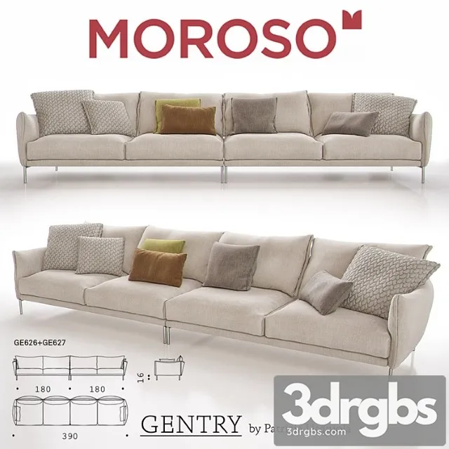 Moroso Gentry Ge626 Ge627 Sofa 3dsmax Download