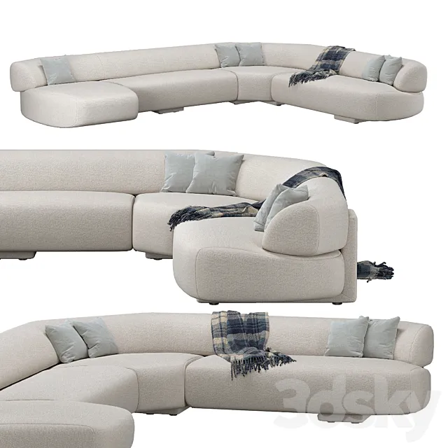 Moroso Gogan Sofa 3ds Max