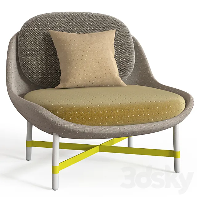 Moroso Ottoman Armchair 3DSMax File