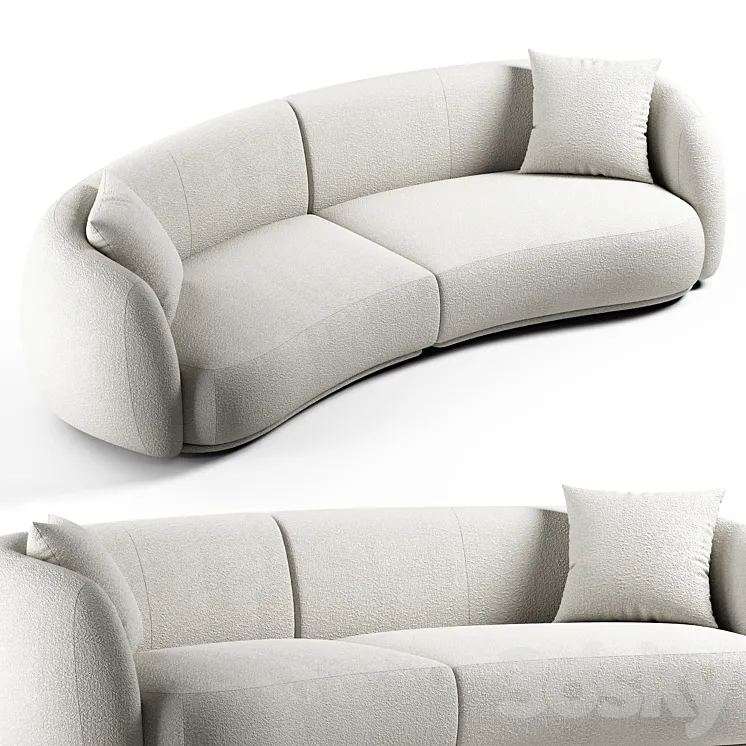 Moroso – Pacific sofa by Patricia Urquiola 3DS Max Model