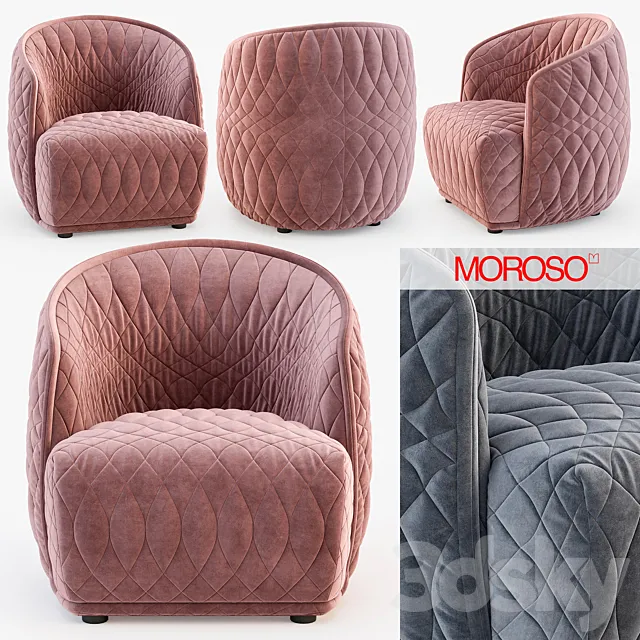 Moroso Redondo small armchair 3ds Max