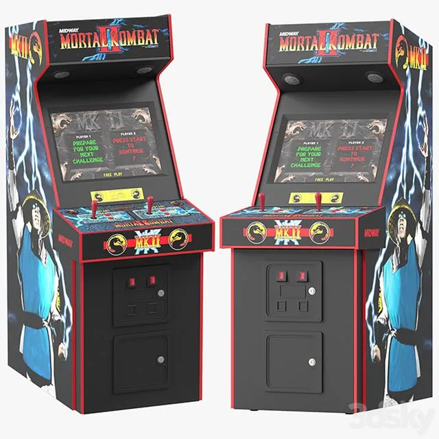 Mortal kombat arcade game 3dsMax Model
