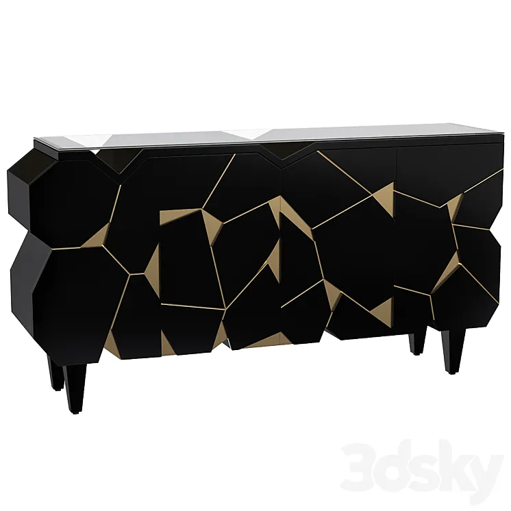 Mosaik Chest of drawers 3DS Max Model