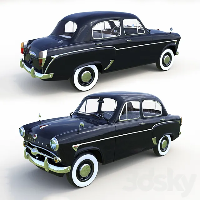 Moskvich 402 3DS Max Model