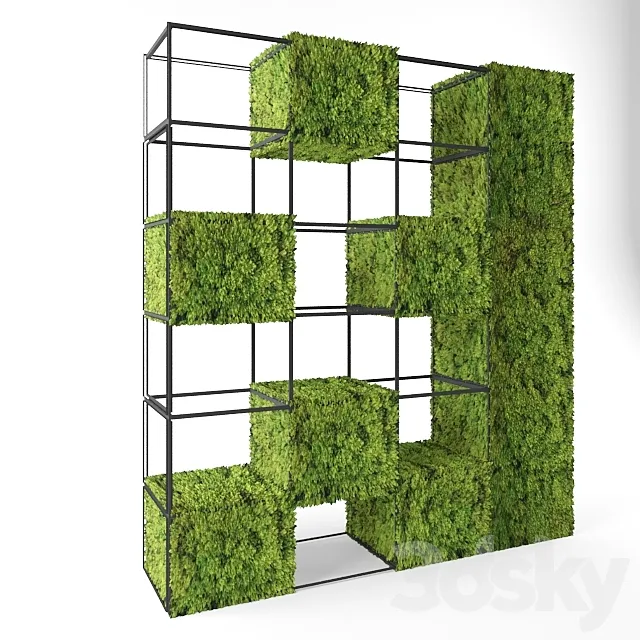 moss shelves 3DS Max Model