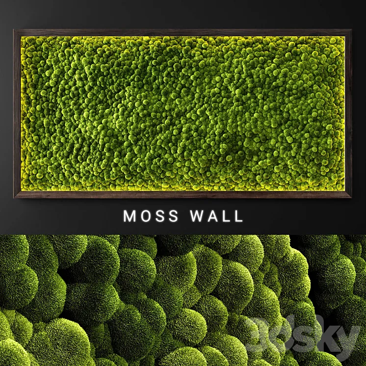 Moss wall 2 3DS Max