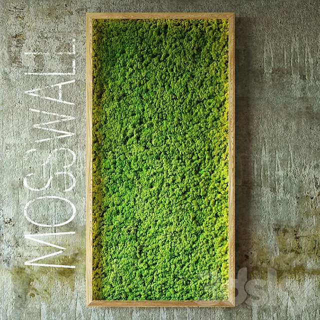 Moss wall 3DS Max Model