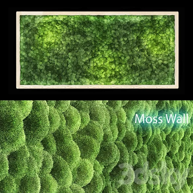 moss wall 3ds Max