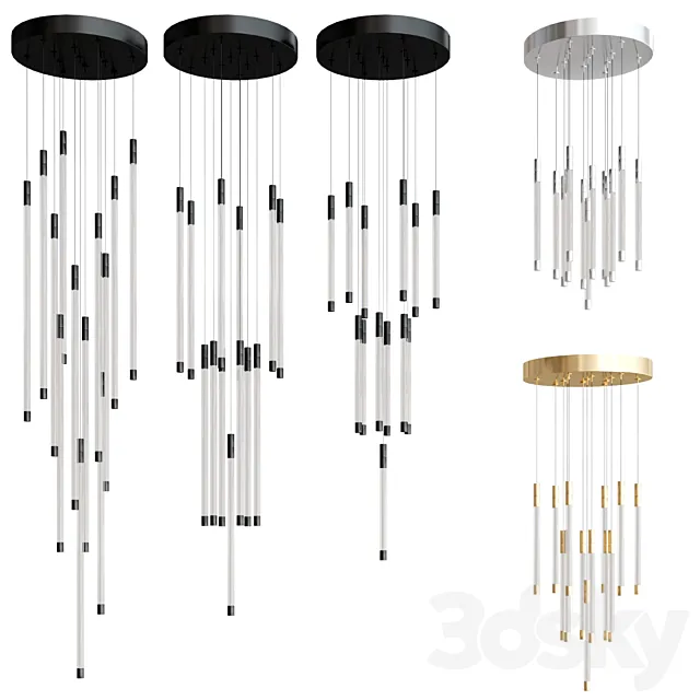 MOTIF LED Multi Light Pendant 3DS Max Model