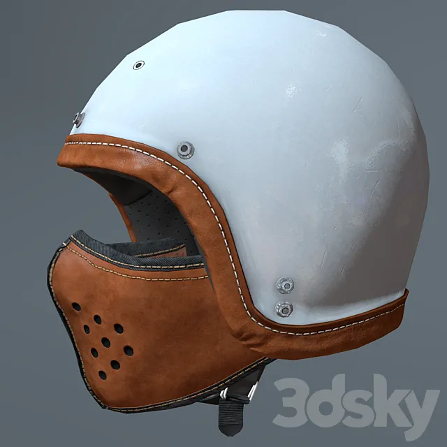 Motorcycle helmet and mask 3ds Max