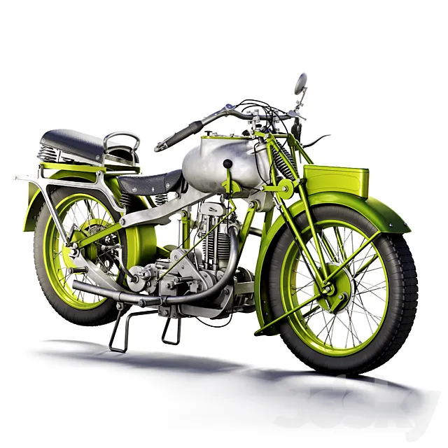 motorcycle MGC 350cc 1930 3DS Max Model