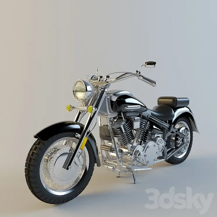 motorcycle yamaha 3DS Max
