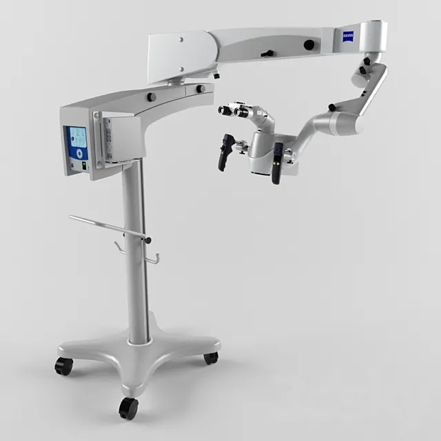 Motorized dental microscope 3DS Max Model