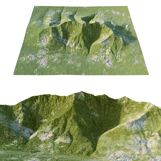 mountains 3ds Max