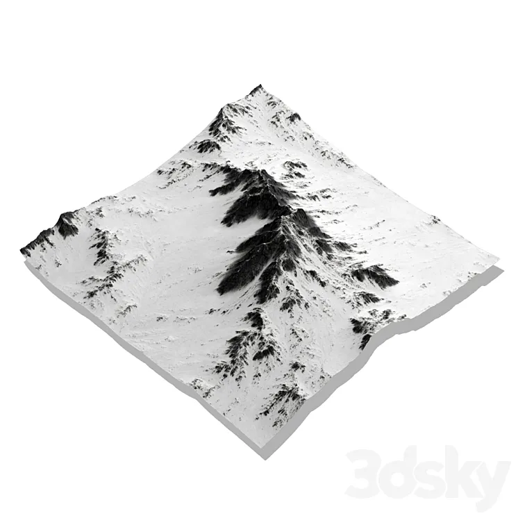 Mountains landscape \/ Mountain landscape 3DS Max