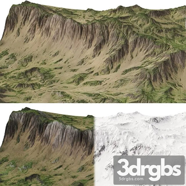 Mountains Terrain 3 Textures 3dsmax Download