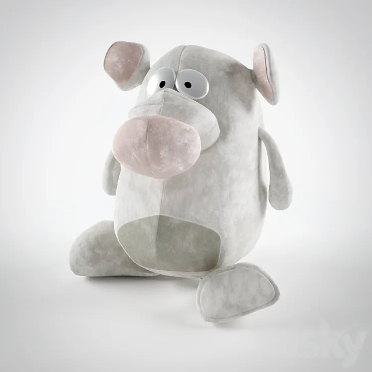 Mouse soft toy 3DS Max