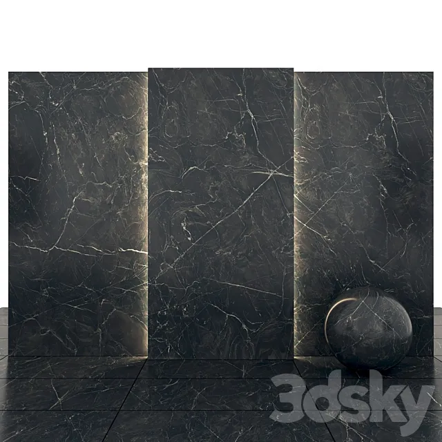 Mozart black marble 3DS Max Model