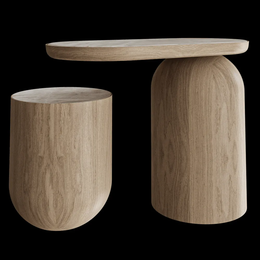 Mozea – Table One piece side 3ds Max