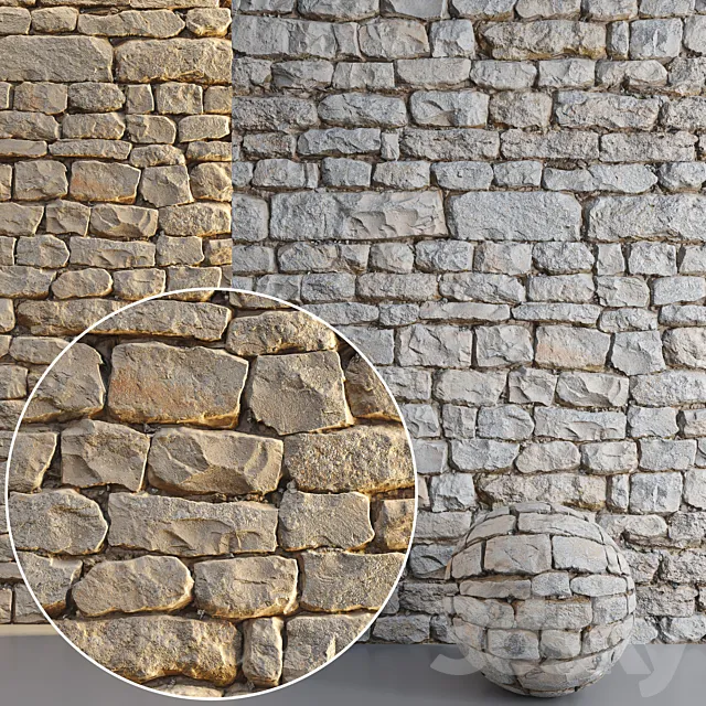 Mrf Wall Stone 02 3ds Max