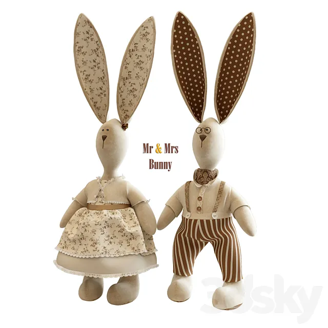 Mrs & Ms Bunny 3DSMax File