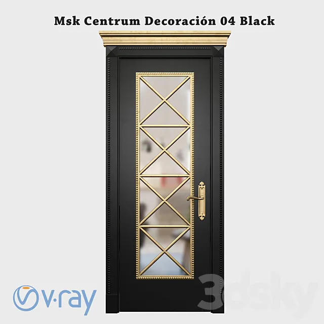 Msk Centrum Decoración 04 Black 3ds Max