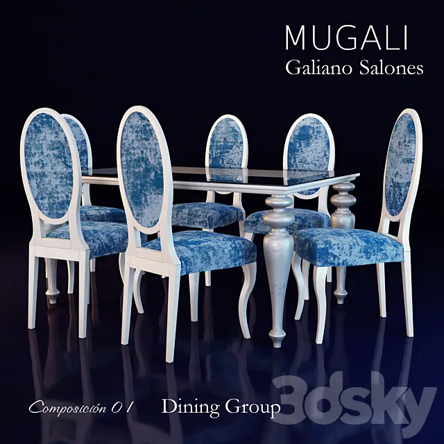 Mugali Galiano Salones 3DS Max Model