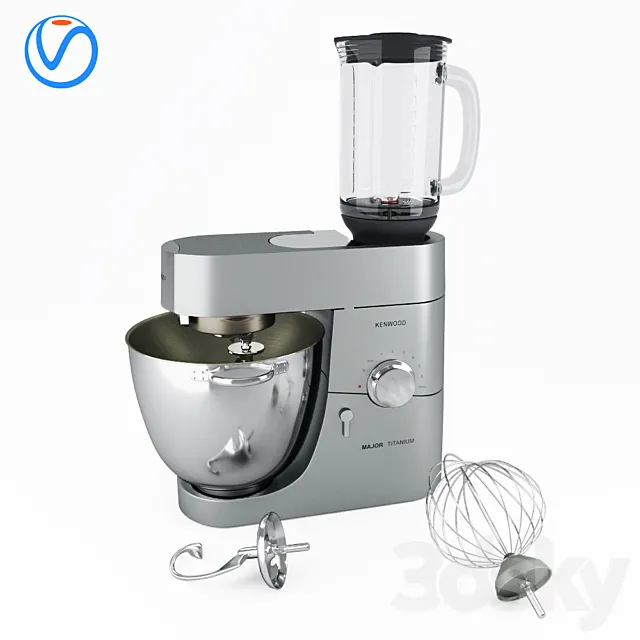 Multifunctional Food Processor KENWOOD Major Titanium 3DS Max Model