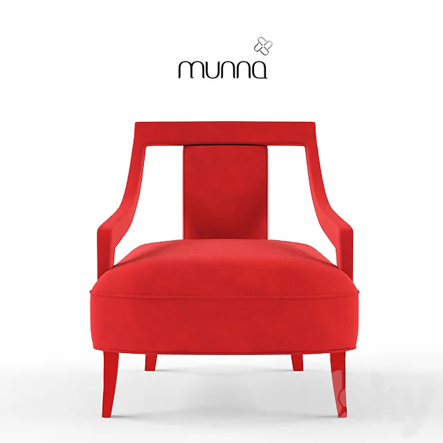 MUNA | Corset armchair 3DS Max Model