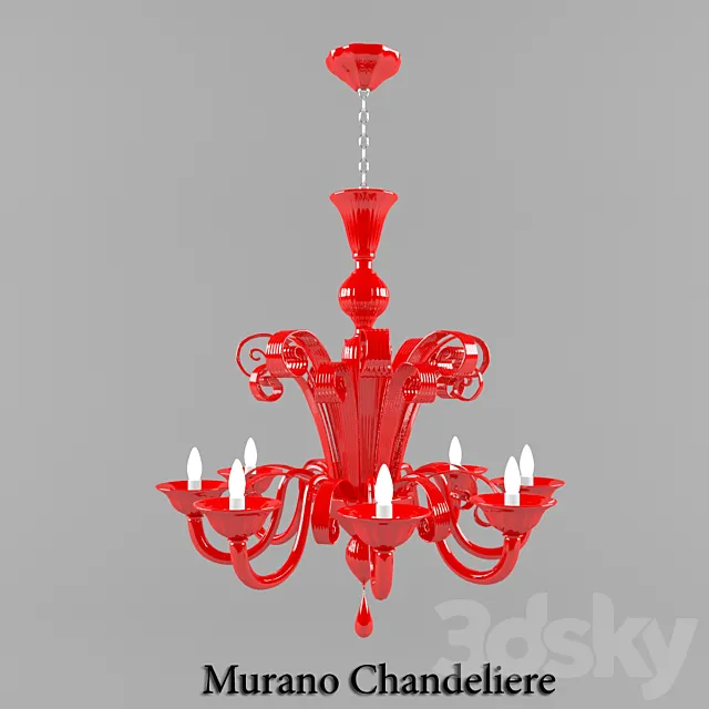 Murano Chandeliere 3DS Max Model