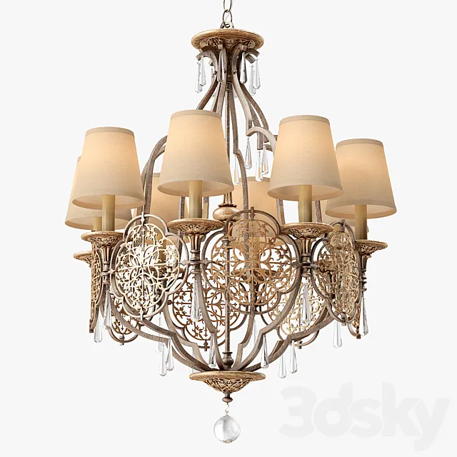 Murray Feiss Marcella Marcella 8Lt Chandelier 3DS Max Model