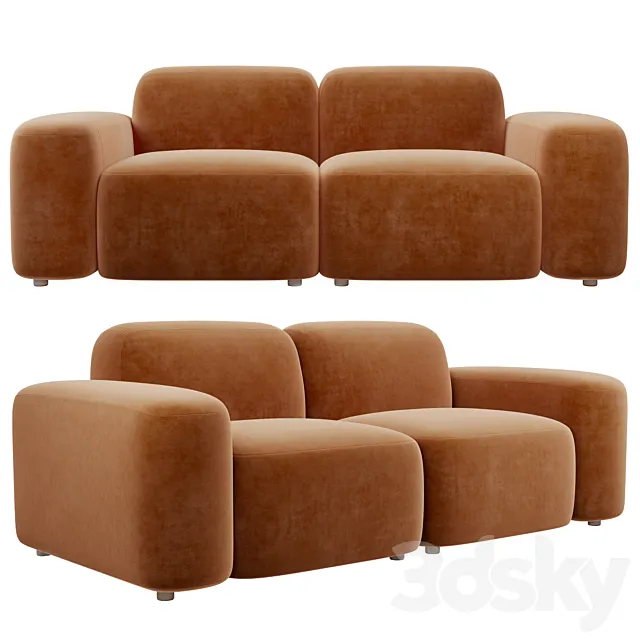 Muse modular sofa 3DS Max Model