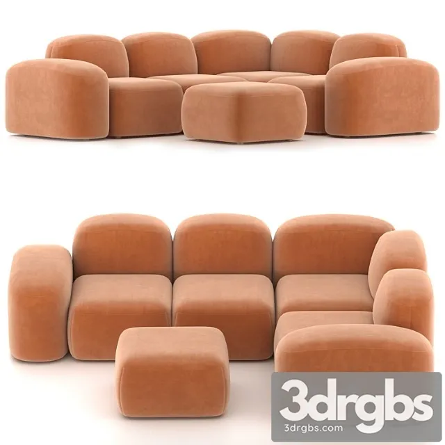 Muse sofa four piece modular