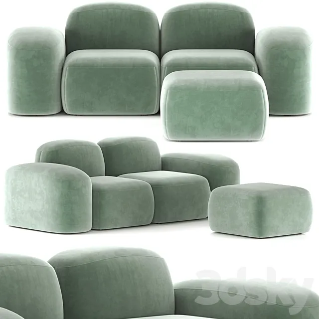 Muse two seater sofa 3ds Max