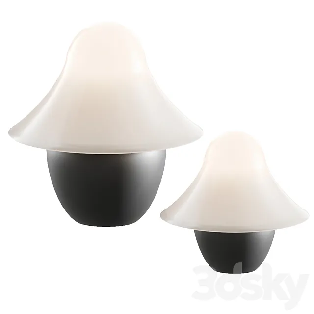 Mushroom lamp ILDAN by Modénature 3ds Max