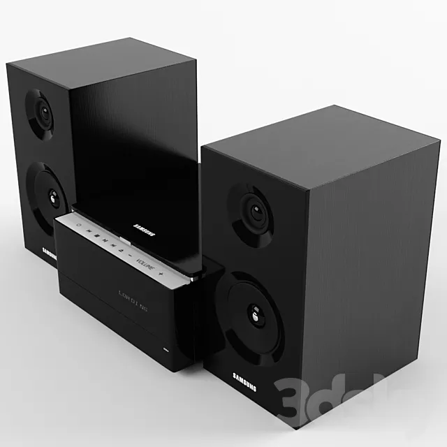 Music center Samsung MM-E430D hi fi system 3DS Max Model