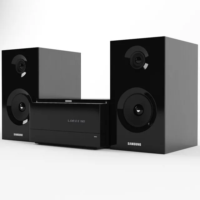 Music center Samsung MM-E430D hi fi system 3dsMax Model