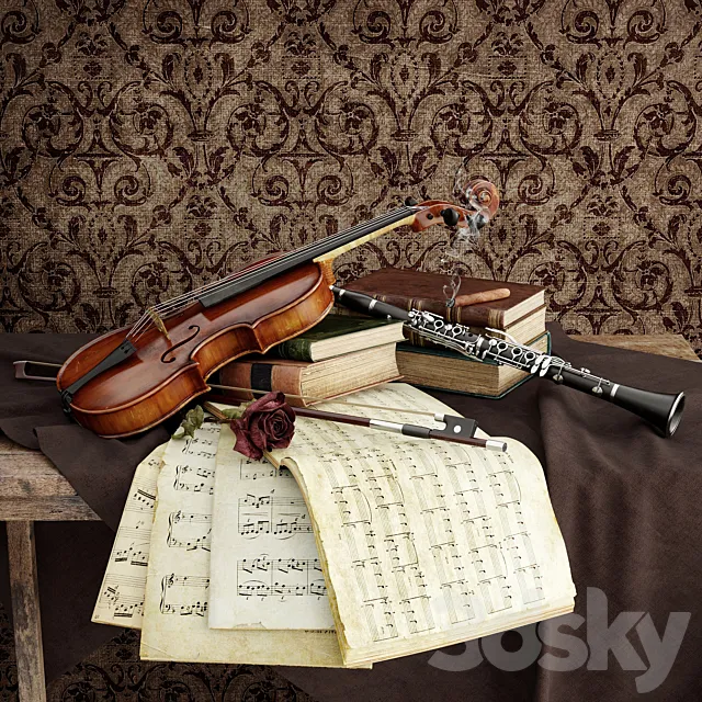 Musical Instruments 3ds Max