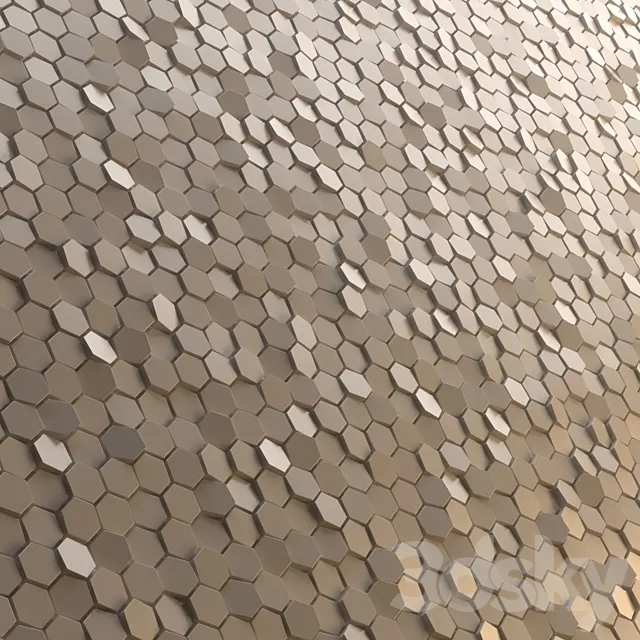 mutina decor panel honeycomb mosaics 3DS Max Model