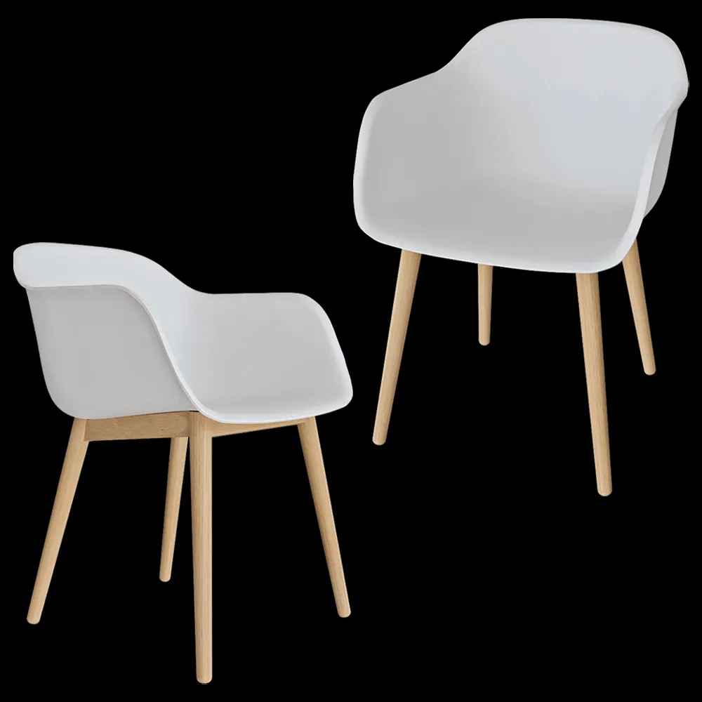 Muuto – Armchair Fiber 3ds Max