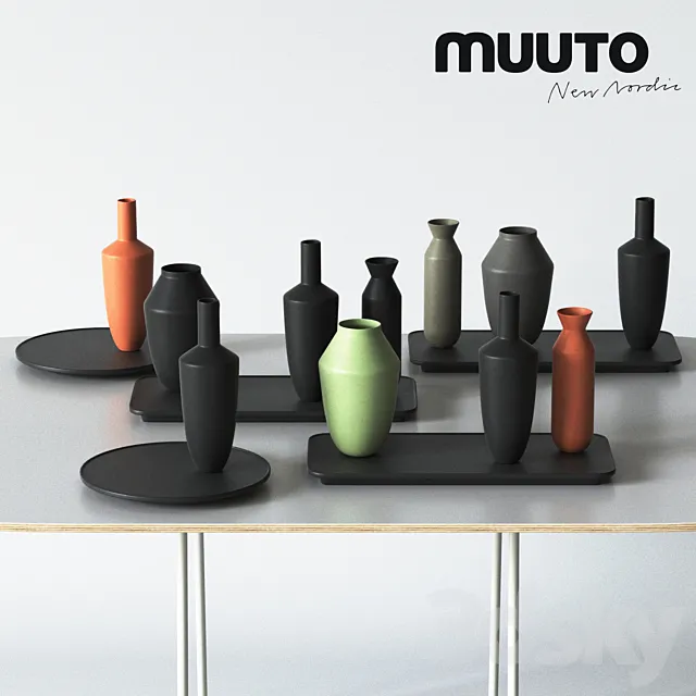 Muuto BALANCE vases set 3DS Max Model