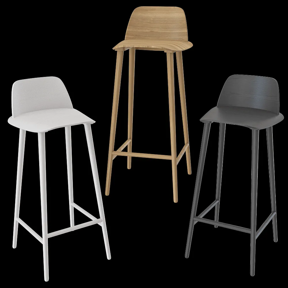 Muuto – Bar stool Nerd 3ds Max