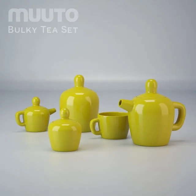 Muuto Bulky Tea Set 3dsMax Model