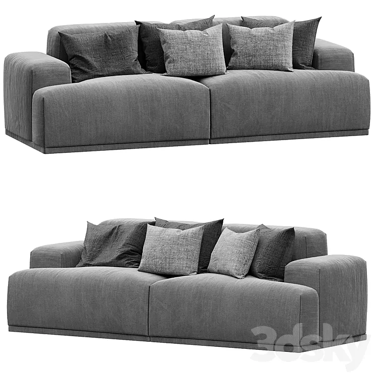 Muuto Connect Sofa Lounge by Anderssen 3DS Max Model