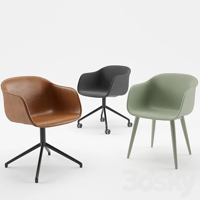 Muuto Fiber Armchair 3DS Max Model