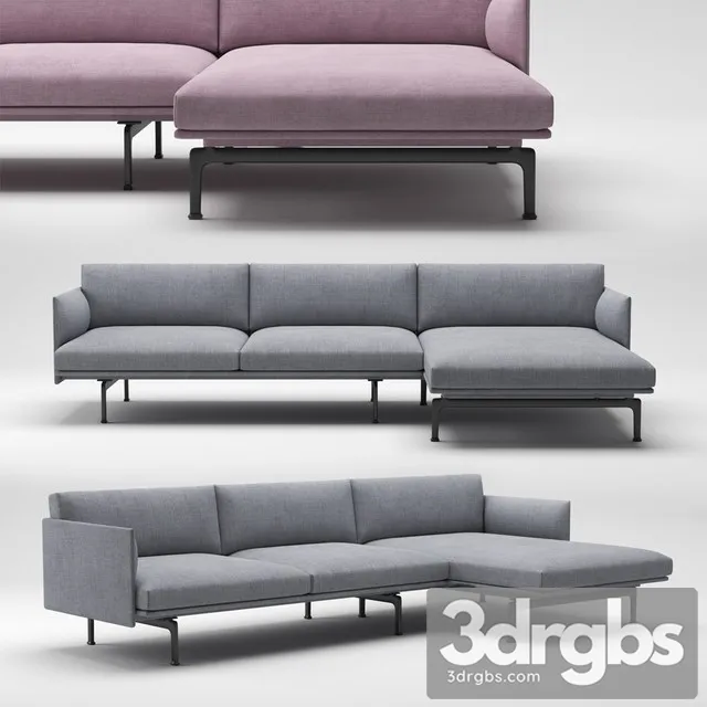 Muuto Outline Chaise Longue 01 3dsmax Download