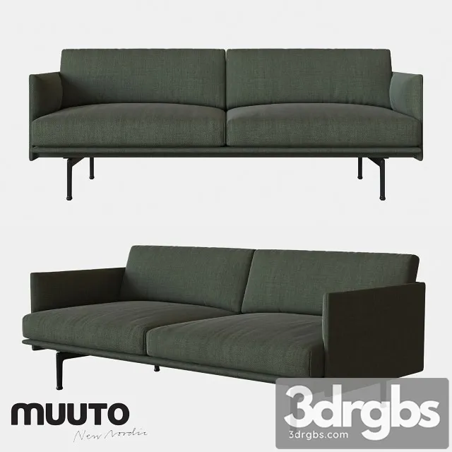 Muuto Outline Sofa 2 Seater 3dsmax Download